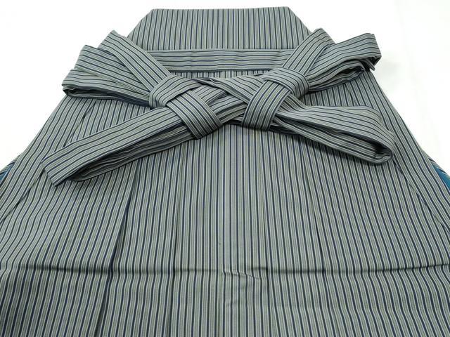 平和屋着物●男性 馬乗り袴 間道 正絹 逸品 CABI2331yc