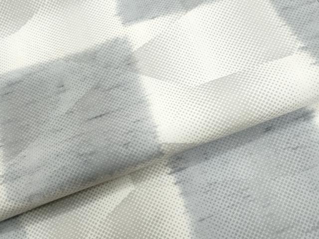 平和屋着物●石川県指定無形文化財 牛首紬 白山工房 手織り 市松文 正絹 逸品 CABI2343yc