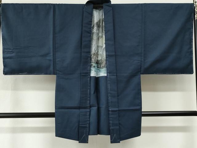 平和屋着物●男性 紬 アンサンブル 100亀甲 総詰め キングサイズ 正絹 逸品 未使用 CABI2346yc