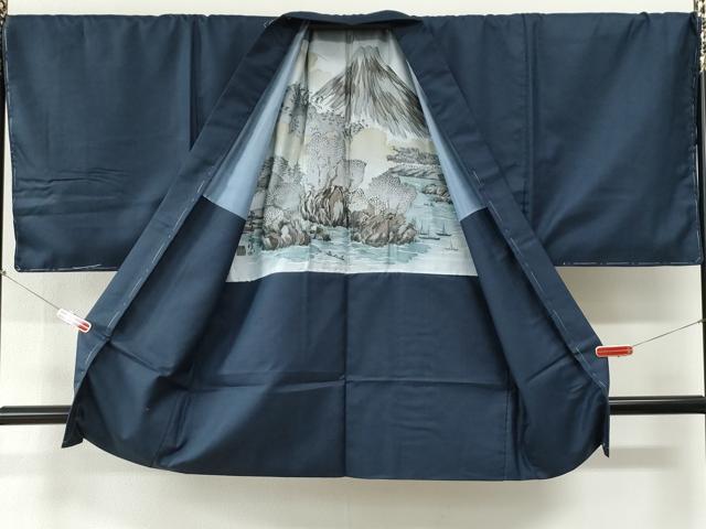平和屋着物●男性 紬 アンサンブル 100亀甲 総詰め キングサイズ 正絹 逸品 未使用 CABI2346yc