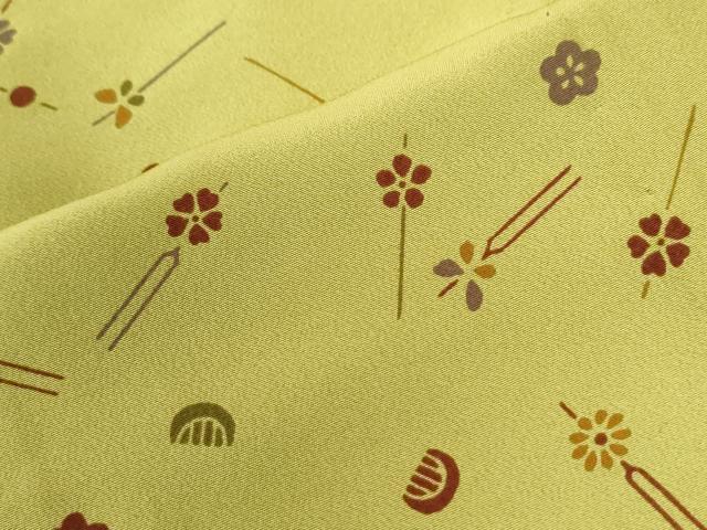 平和屋着物●長襦袢 無双仕立て 簪 櫛 正絹 逸品 CABI2348yc