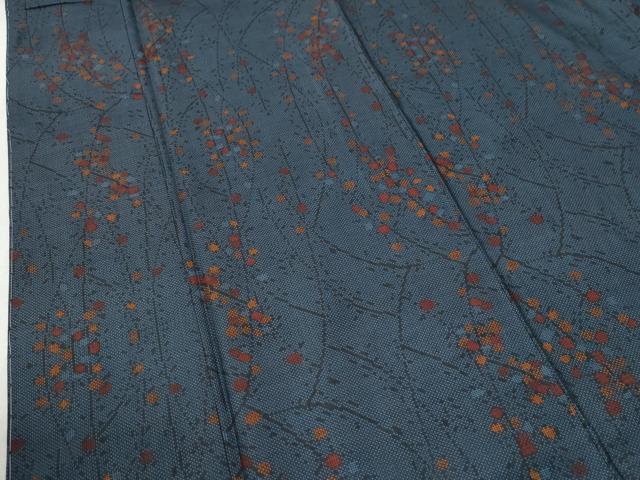 平和屋着物●本場大島紬 7マルキ 枝花文 正絹 逸品 未使用 CABI2354yc