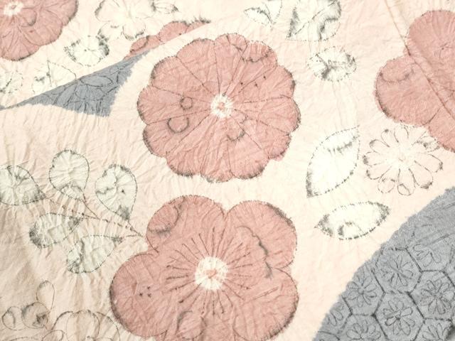 平和屋着物●訪問着 紬地 辻が花 絞り 正絹 逸品 CABI2364yc