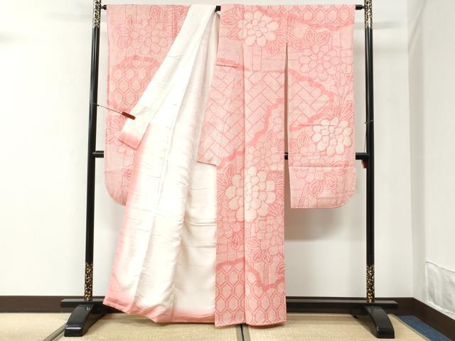 平和屋着物●豪華振袖 総絞り 亀甲草花文 正絹 逸品 CABI2370yc