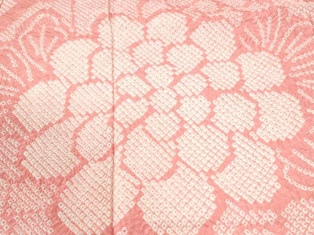 平和屋着物●豪華振袖 総絞り 亀甲草花文 正絹 逸品 CABI2370yc