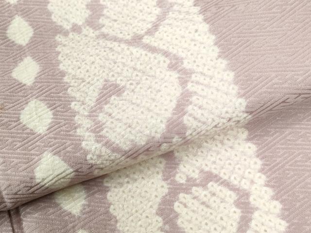 平和屋着物●訪問着 絞り 吉祥花唐草間道 正絹 逸品 CABI2384yc