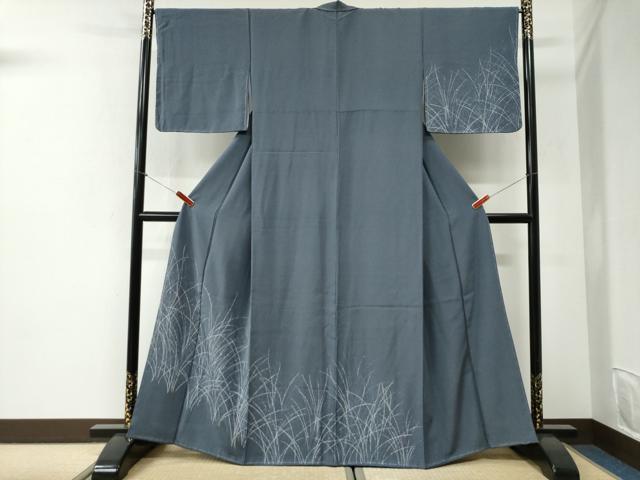 平和屋着物●訪問着 江戸小紋 草木文 正絹 逸品 未使用 CABI2386yc