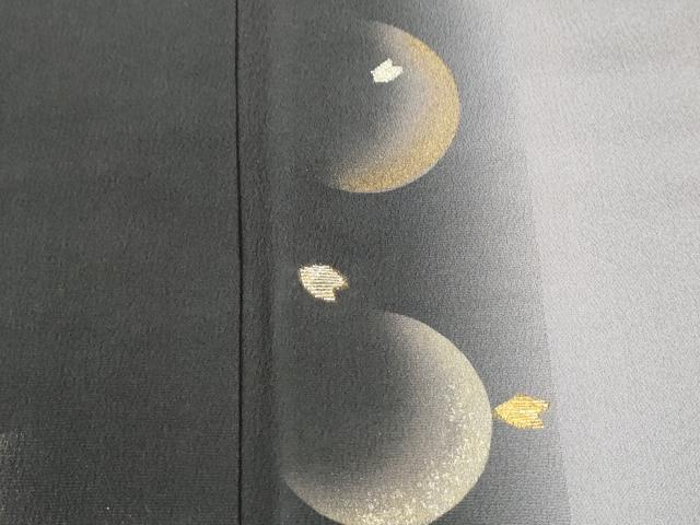 平和屋着物●訪問着 竹屋町刺繍 三日月 舞花弁 暈し染め 金彩 正絹 逸品 CABI2400yc