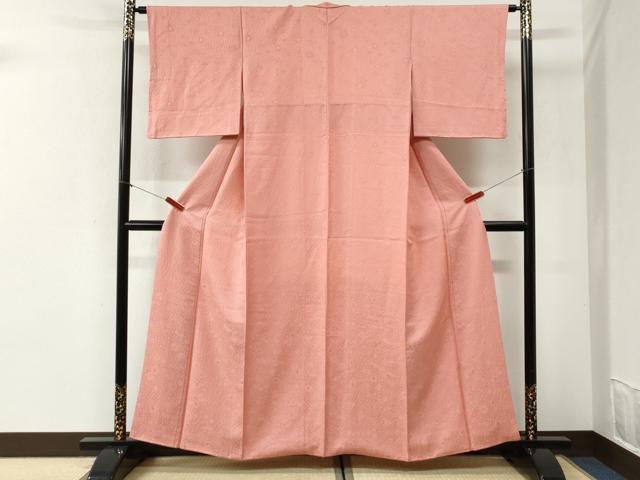 平和屋着物●上質な色無地 辻が花地紋 虹色 正絹 逸品 CABI2402yc