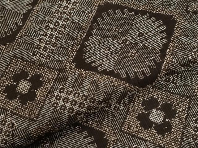 平和屋着物●本場大島紬 龍郷絣 正絹 逸品 未使用 CABI2411yc