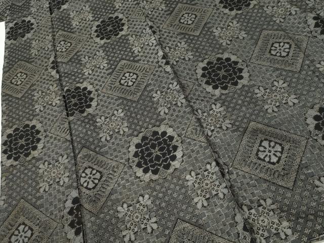 平和屋着物●本場大島紬 龍郷絣 正絹 逸品 CABI2413yc