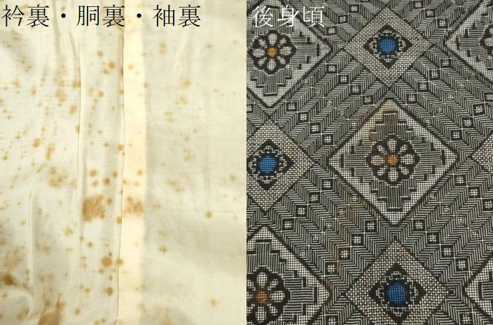 平和屋着物●本場大島紬 龍郷絣 正絹 逸品 CABI2414yc