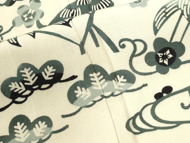 平和屋着物●訪問着 型染め 御所解松竹梅 正絹 逸品 CABI2424yc