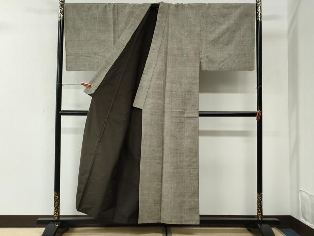 平和屋着物●男性 紬 霞文 正絹 逸品 CABI2426yc