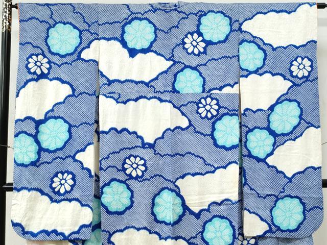 平和屋着物●豪華振袖 総絞り 雲重ね舞花文 正絹 逸品 CABI2430yc