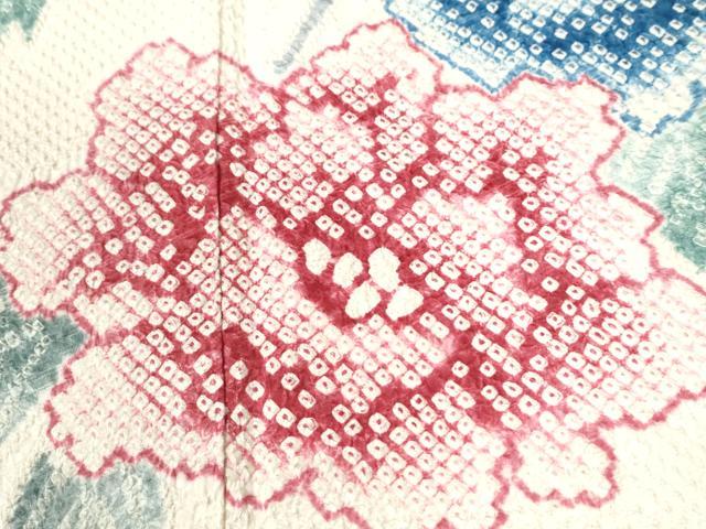平和屋着物●豪華振袖 総絞り 牡丹枝梅文 暈し染め 正絹 逸品 CABI2449yc