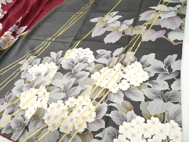 平和屋着物●訪問着 駒刺繍 牡丹花文 金彩 ますいわ屋扱い 正絹 逸品 CABI2458yc
