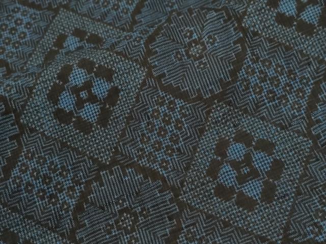 平和屋着物●本場大島紬 龍郷絣 正絹 逸品 CABI2475yc