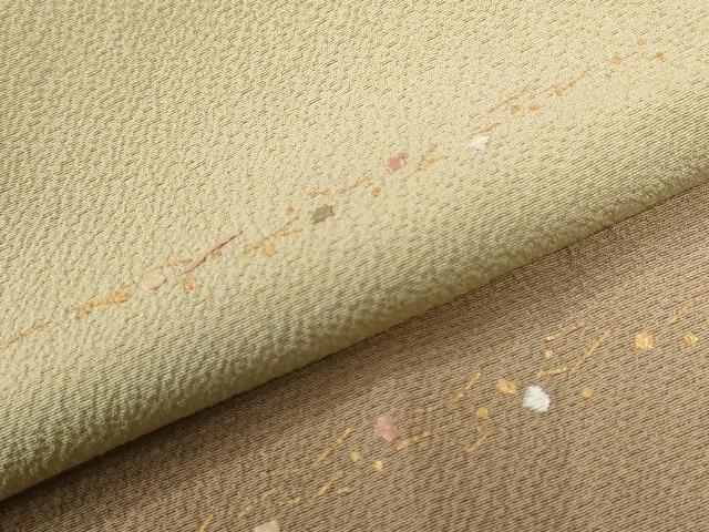 平和屋着物●訪問着 刺繍 霞箔散らし 暈し染め 金彩 正絹 逸品 未使用 CABI2478yc