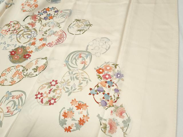 平和屋着物●訪問着 草花丸文 金彩 正絹 逸品 CABI2482yc