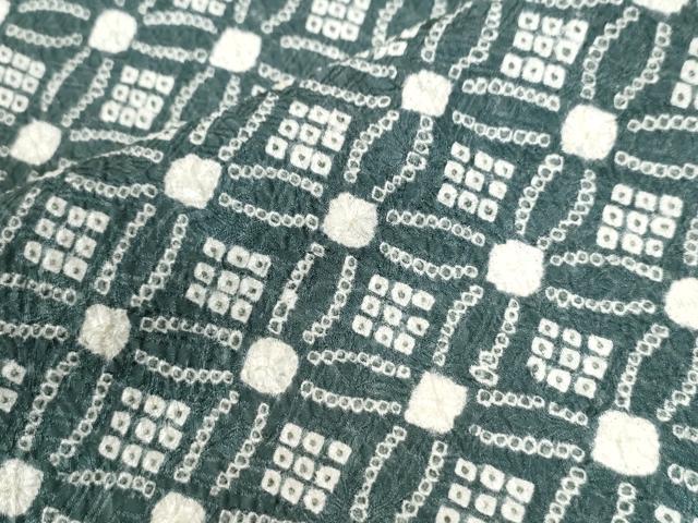 平和屋着物●訪問着 総絞り 七宝文 正絹 逸品 CABI2484yc