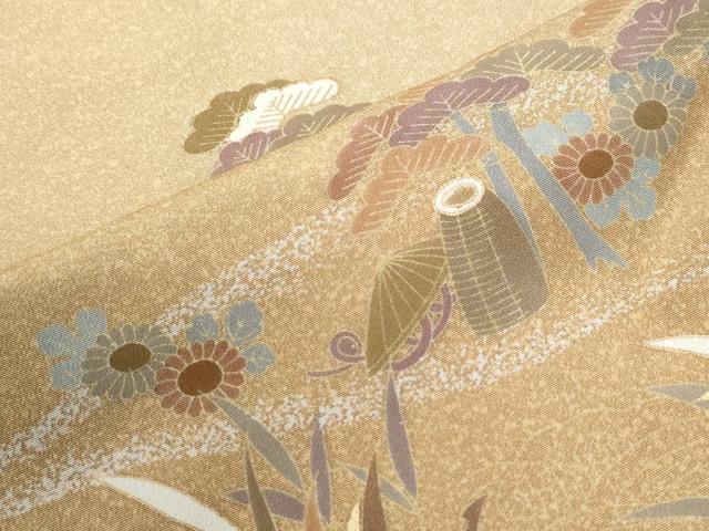 平和屋着物●訪問着 飛鳥花松文 正絹 逸品 未使用 CABI2485yc