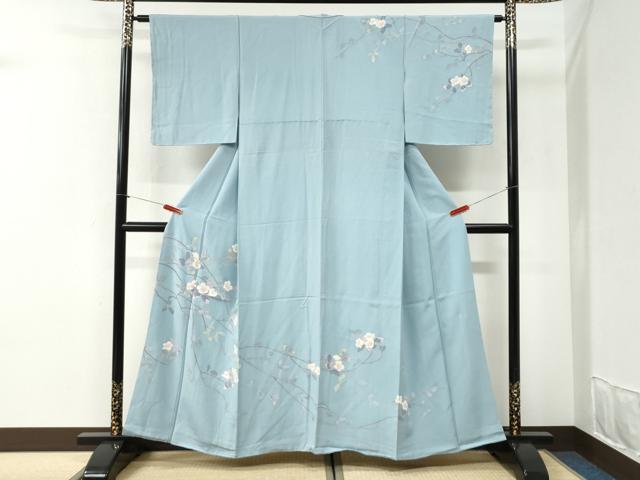 平和屋着物●訪問着 友禅 作家物 枝花文 正絹 逸品 未使用 CABI2487yc