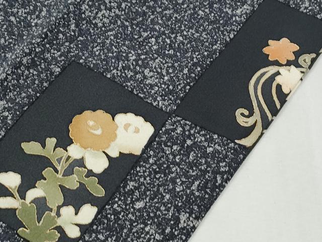 平和屋着物●訪問着 色紙草花文 たたき染め 金彩 三越扱い 正絹 逸品 CABI2490yc