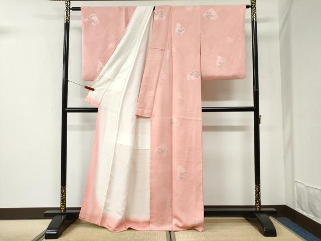 平和屋着物●上質な小紋 手描き 絞り 地紋起こし 菊花文 正絹 逸品 CABI2499yc
