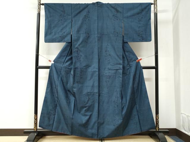 平和屋着物●本場大島紬 9マルキ 枝花文 正絹 逸品 CABI2500yc