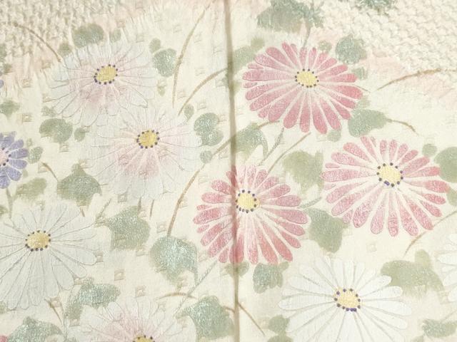 平和屋着物●訪問着 総絞り 菊花文 正絹 逸品 CABI2504yc