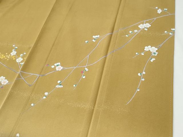 平和屋着物●訪問着 駒刺繍 流水枝梅草花文 暈し染め 金彩 正絹 逸品 CABI2507yc