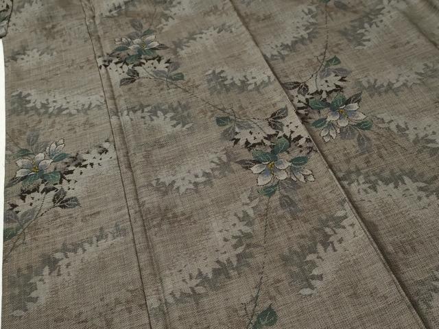 平和屋着物●本場大島紬 9マルキ 枝花文 正絹 逸品 CABI2517yc