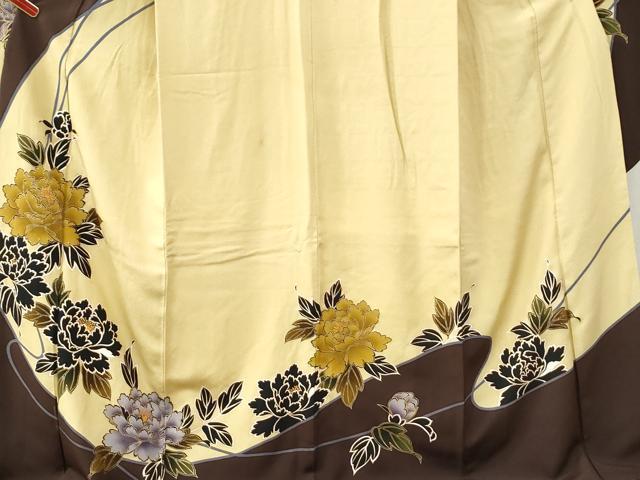 平和屋着物●豪華振袖 牡丹 金彩 正絹 逸品 CABI2520yc