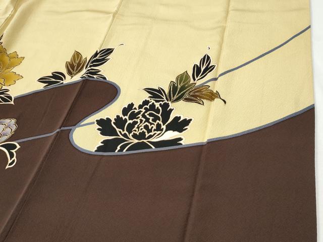 平和屋着物●豪華振袖 牡丹 金彩 正絹 逸品 CABI2520yc
