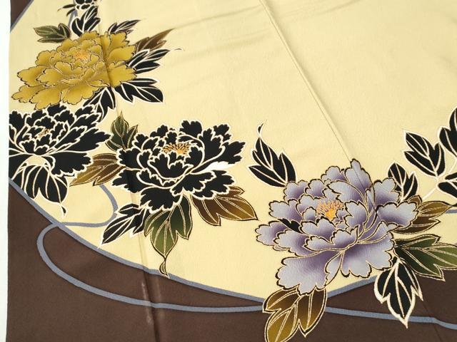 平和屋着物●豪華振袖 牡丹 金彩 正絹 逸品 CABI2520yc