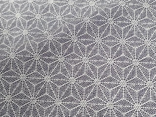 平和屋着物●江戸小紋 麻の葉文様 正絹 逸品 CABI2527yc