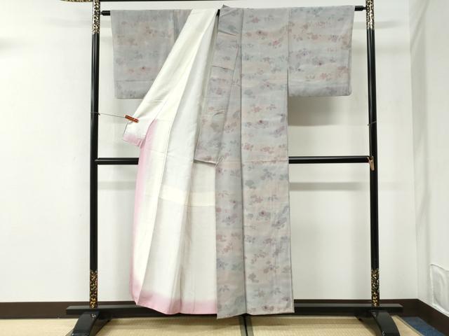 平和屋着物●上質な小紋 辻が花 地紋起こし 暈し染め 正絹 逸品 CABI2529yc
