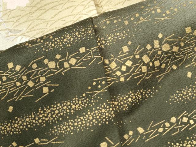平和屋着物●訪問着 地紙草花文 暈し染め 金彩 正絹 逸品 CABI2547yc