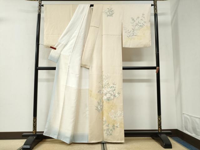 平和屋着物●訪問着 枝花文 金彩 正絹 逸品 CABI2556yc