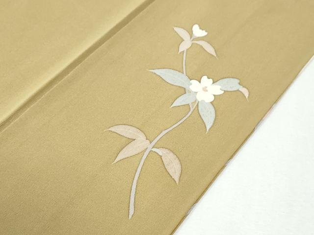 平和屋着物●訪問着 友禅 作家物 枝花文 暈し染め 正絹 逸品 CABI2565yc
