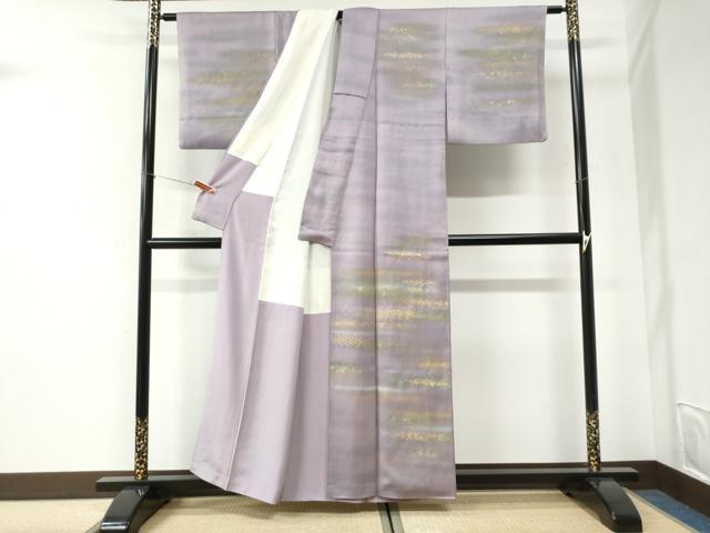 平和屋着物●訪問着 刺繍 霞箔散らし 金彩 正絹 逸品 CABI2569yc