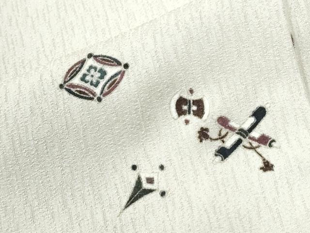 平和屋着物●上質な小紋 宝尽くし 金彩 正絹 逸品 CABI2570yc