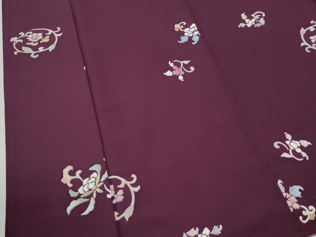 平和屋着物●訪問着 花唐草文 正絹 逸品 CABI2575yc