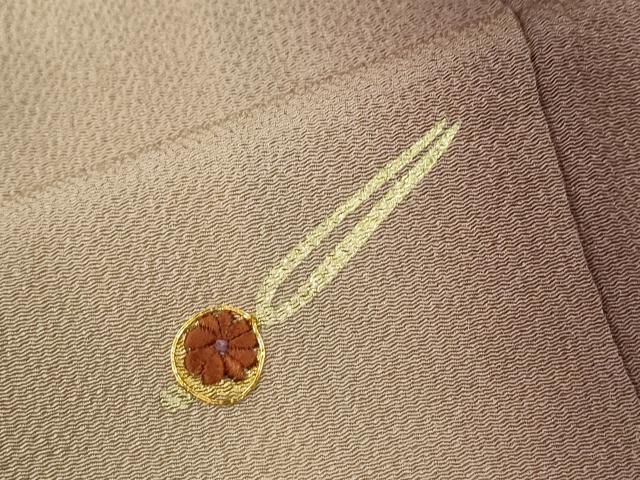 平和屋着物●訪問着 総刺繍 駒刺繍 片輪車 簪 楽器 暈し染め 鬼しぼ縮緬 正絹 逸品 CABI2580yc