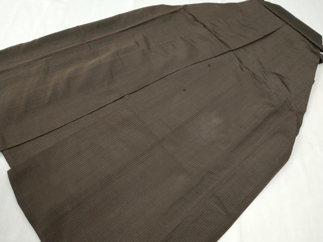 平和屋着物●男性 馬乗り袴 縞 正絹 逸品 CABI2581yc