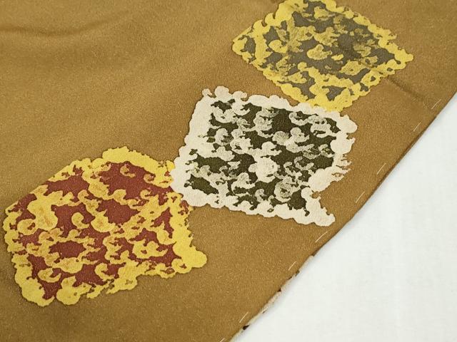 平和屋着物●訪問着 色紙重ね吉祥文 金通し地 仮絵羽 正絹 逸品 未使用 CABI2583yc