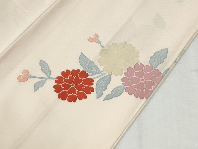 平和屋着物●訪問着 作家物 刺繍 雲取り花松文 金彩 正絹 逸品 CABI2593yc