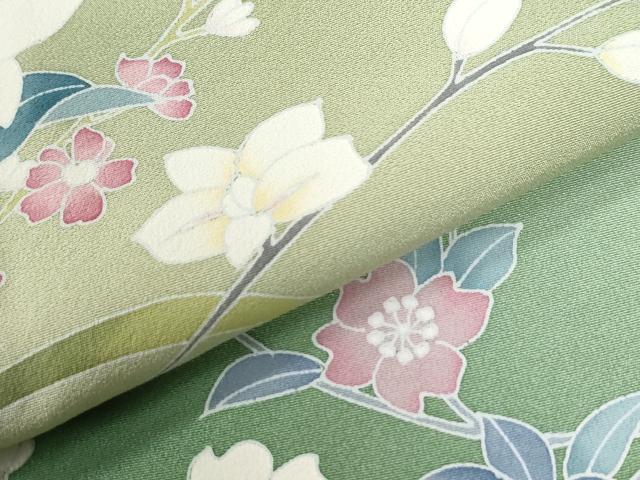 平和屋着物●訪問着 友禅 作家物 花籠文 暈し染め 正絹 逸品 CABI2617yc