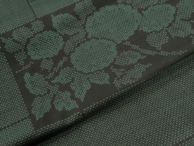 平和屋着物●本場大島紬 9マルキ 短冊重ね草花文 ロング丈 正絹 逸品 CABI2619yc